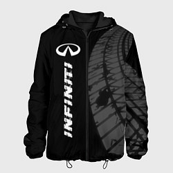 Куртка с капюшоном мужская Infiniti speed на темном фоне со следами шин: по-в, цвет: 3D-черный