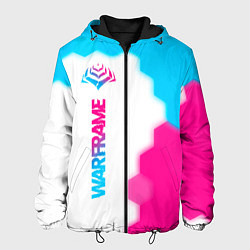 Куртка с капюшоном мужская Warframe neon gradient style: по-вертикали, цвет: 3D-черный