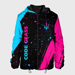 Мужская куртка Code Geass - neon gradient: надпись, символ