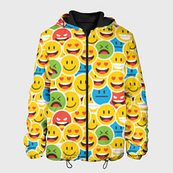 Куртка с капюшоном мужская Интернет эмоции, цвет: 3D-черный