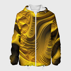 Мужская куртка Объемная желтая текстура