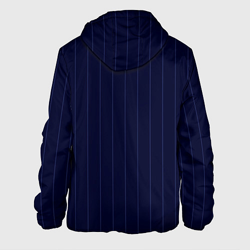 Мужская куртка Серьезный тёмно-синий полосы / 3D-Черный – фото 2