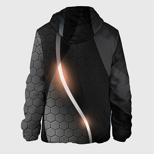 Мужская куртка Герб России на темном фоне / 3D-Черный – фото 2