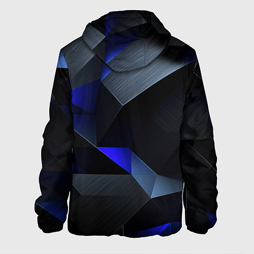 Мужская куртка Black blue abstract / 3D-Черный – фото 2