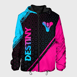 Мужская куртка Destiny - neon gradient: надпись, символ