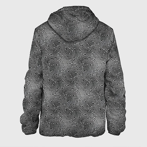 Мужская куртка Узор Черно-белый / 3D-Черный – фото 2