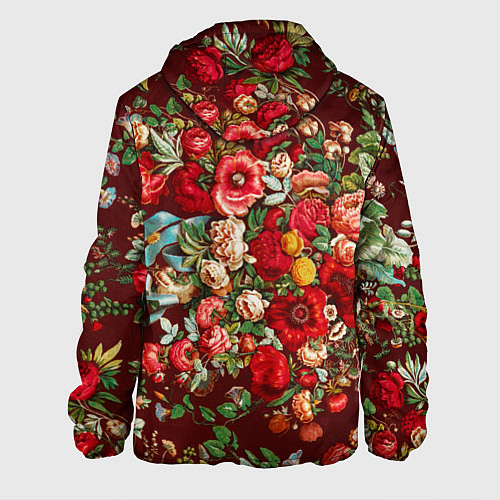Мужская куртка Платок цветочный узор / 3D-Черный – фото 2