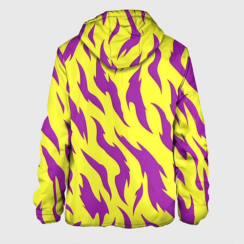 Мужская куртка Кислотный тигр паттерн / 3D-Черный – фото 2