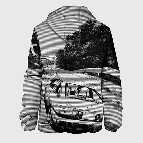 Мужская куртка Тойота ae 86 - Инициал ди / 3D-Черный – фото 2