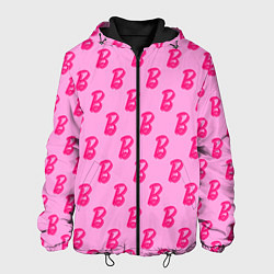 Куртка с капюшоном мужская Барби Фильм Текстура, цвет: 3D-черный