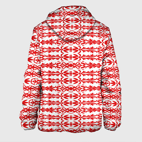 Мужская куртка Красно-белый батик / 3D-Черный – фото 2