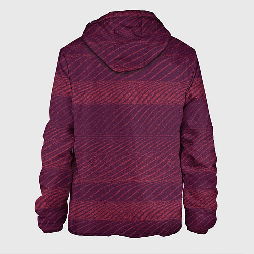 Мужская куртка Полосатый бордовый / 3D-Черный – фото 2