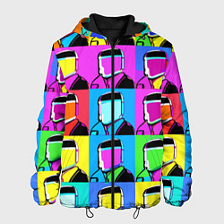 Куртка с капюшоном мужская Pop art - abstraction - vogue, цвет: 3D-черный