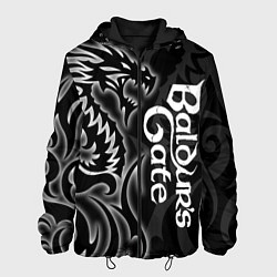 Мужская куртка Балдурс гейт 3 - черный дракон