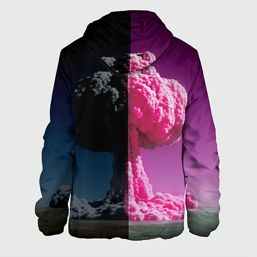 Мужская куртка Barbenheimer - meme - nuclear explosion / 3D-Черный – фото 2