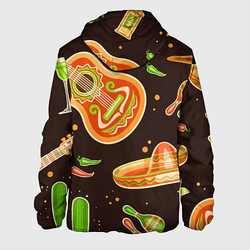 Мужская куртка Мексиканское веселье / 3D-Черный – фото 2