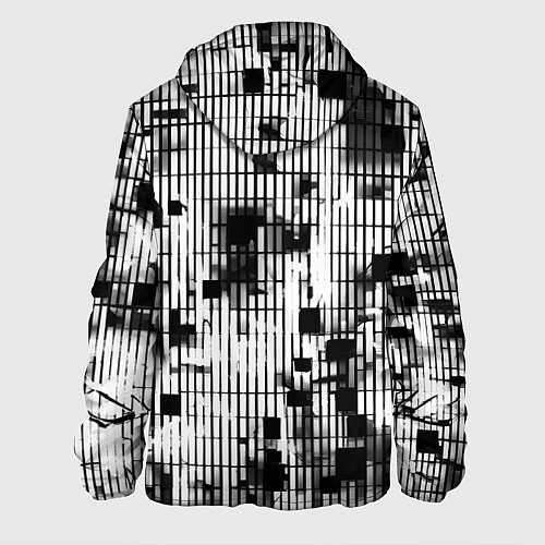 Мужская куртка Устрашающая сеть / 3D-Черный – фото 2