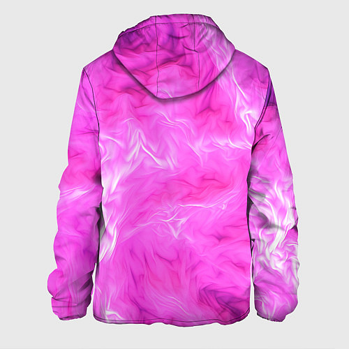 Мужская куртка Розовый нежный фон / 3D-Черный – фото 2