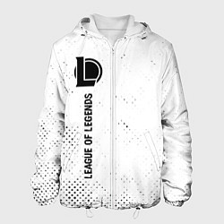 Куртка с капюшоном мужская League of Legends glitch на светлом фоне: по-верти, цвет: 3D-белый