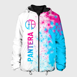 Куртка с капюшоном мужская Pantera neon gradient style: по-вертикали, цвет: 3D-черный