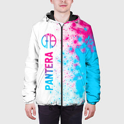 Куртка с капюшоном мужская Pantera neon gradient style: по-вертикали, цвет: 3D-черный — фото 2