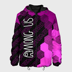 Куртка с капюшоном мужская Among Us pro gaming: по-вертикали, цвет: 3D-черный