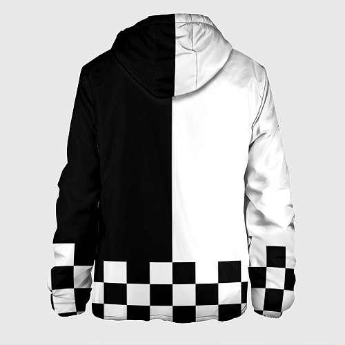 Мужская куртка Шахматный конь / 3D-Черный – фото 2