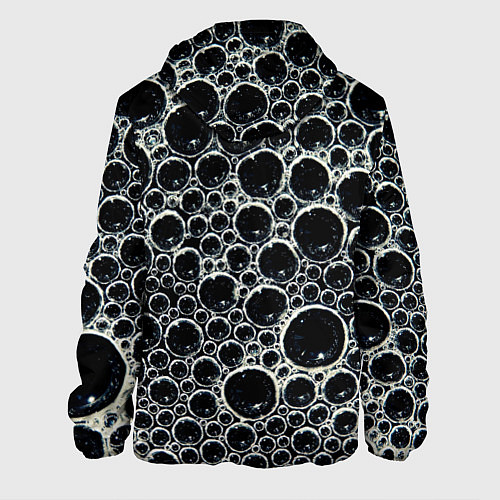 Мужская куртка Пузыри и отражение / 3D-Черный – фото 2