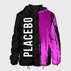 Куртка с капюшоном мужская Placebo rock legends по-вертикали, цвет: 3D-черный