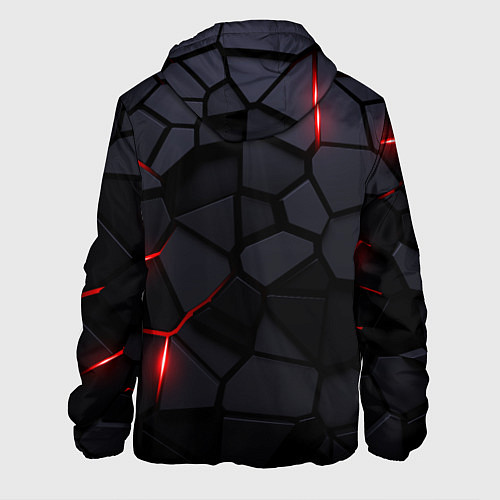 Мужская куртка Audi черные плиты с эффектом свечения / 3D-Черный – фото 2