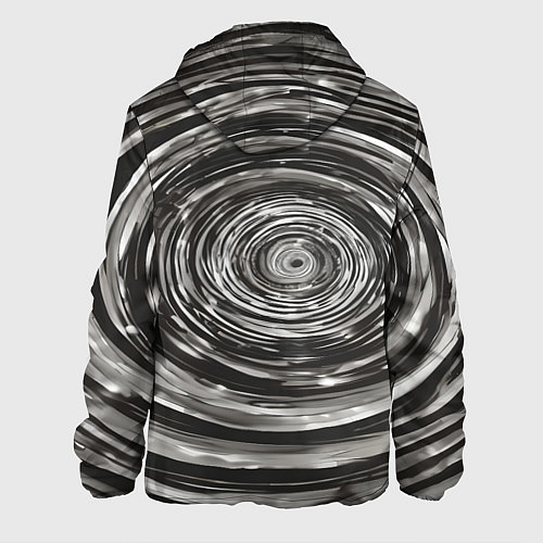 Мужская куртка Круги бесконечности в космосе / 3D-Черный – фото 2