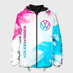 Мужская куртка Volkswagen neon gradient style вертикально