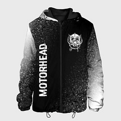 Куртка с капюшоном мужская Motorhead glitch на темном фоне вертикально, цвет: 3D-черный