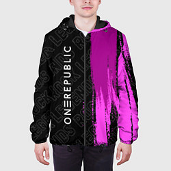 Куртка с капюшоном мужская OneRepublic rock legends по-вертикали, цвет: 3D-черный — фото 2