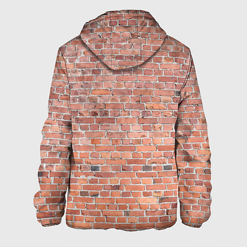 Мужская куртка Кирпичная стена узор / 3D-Черный – фото 2