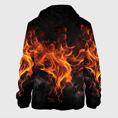 Мужская куртка Огонь и дым / 3D-Черный – фото 2