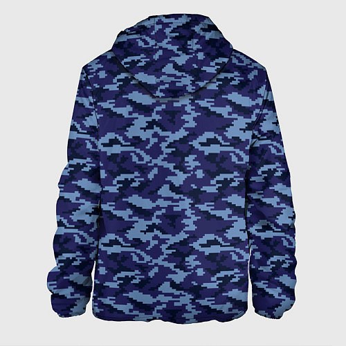 Мужская куртка Камуфляж синий - Тимур / 3D-Черный – фото 2