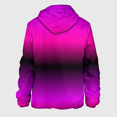 Мужская куртка Тату Лил Пипа на фиолетовом / 3D-Черный – фото 2