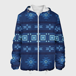 Мужская куртка Blue tribal geometric