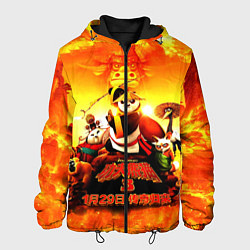 Куртка с капюшоном мужская Кунг-фу Панда Best Friend, цвет: 3D-черный