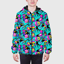 Куртка с капюшоном мужская Childrens music, цвет: 3D-черный — фото 2