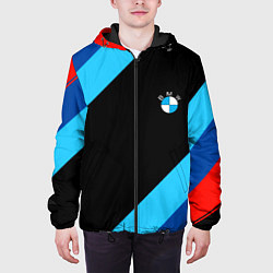 Куртка с капюшоном мужская BMW line, цвет: 3D-черный — фото 2