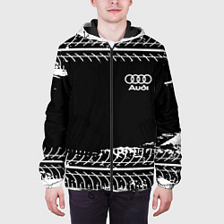 Куртка с капюшоном мужская Audi sportcolor, цвет: 3D-черный — фото 2