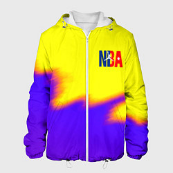 Мужская куртка НБА баскетбол краски неоновые желтые