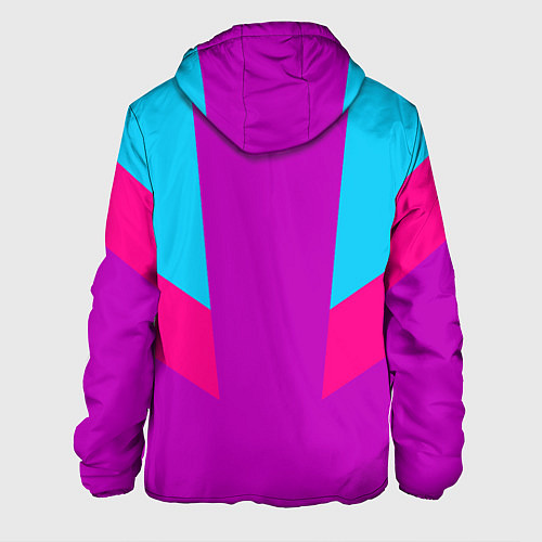 Мужская куртка Always in sports сиреньевый / 3D-Черный – фото 2