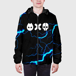 Куртка с капюшоном мужская Любовь смерть и роботы гроза шторм, цвет: 3D-черный — фото 2