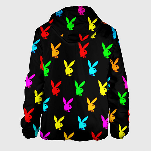 Мужская куртка Playboy pattern неон / 3D-Черный – фото 2