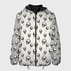 Куртка с капюшоном мужская Мультяшные черепки абстрактный паттерн, цвет: 3D-черный