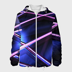 Мужская куртка Фиолетовая геометрическая абстракция