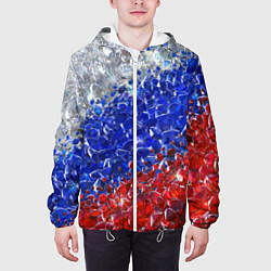 Куртка с капюшоном мужская Драгоценные камни России, цвет: 3D-белый — фото 2